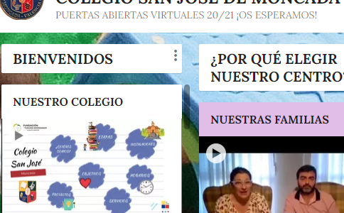 PUERTAS ABIERTAS VIRTUALES 20/21 ¡OS ESPERAMOS! PUERTAS ABIERTAS VIRTUALES 20/21 ¡OS ESPERAMOS!